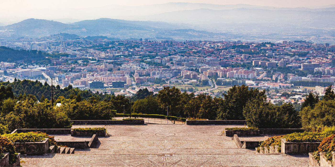 Braga, vista panorâmica da cidade